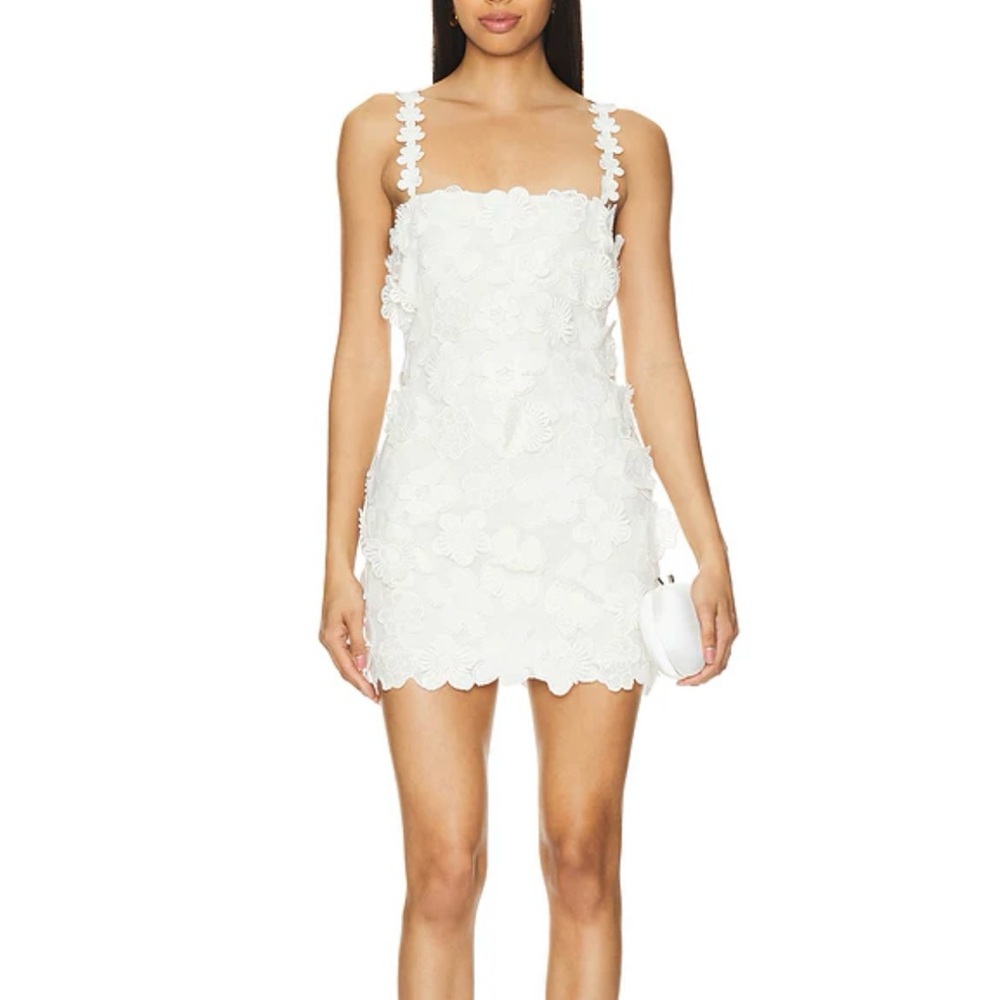 REVOLVE White Floral Mini Dress